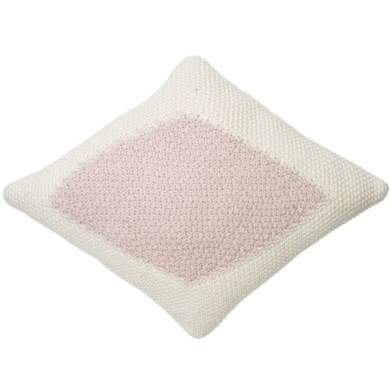 Coussin tricoté en coton Ramona le radis x Oli & Carol (30 x 30 cm)