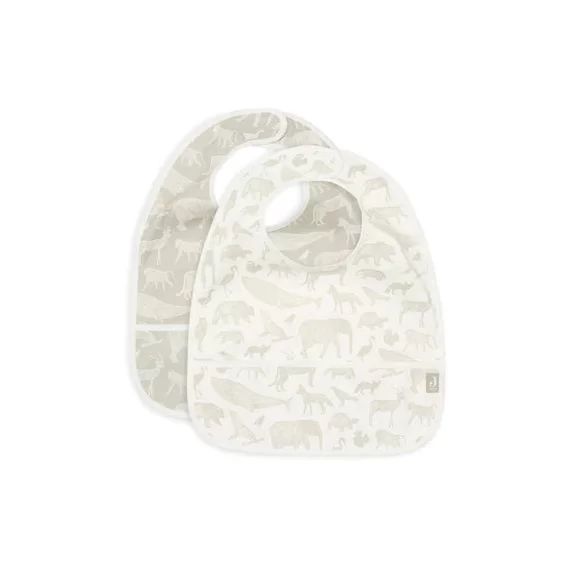 Bavoir Imperméable Animal Olive Green (x2) –