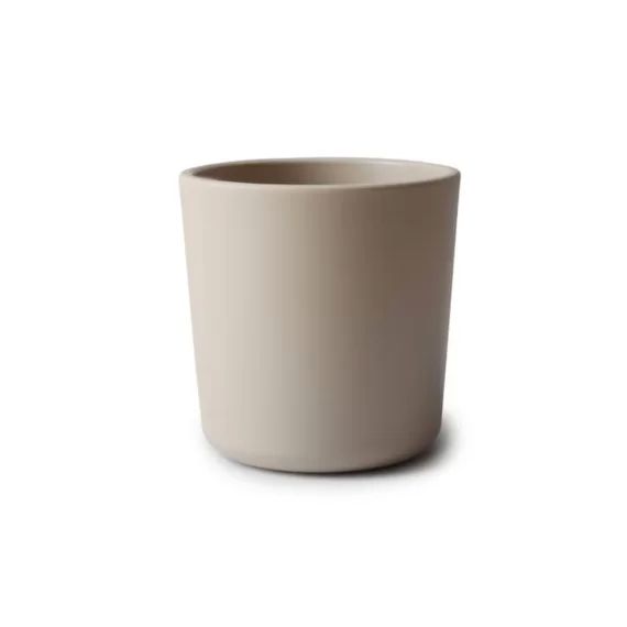 Lot De 2 Gobelets 200 Ml Vanille – Tasse D&rsquo;apprentisage Enfant – Mushie Beige