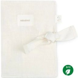 Protège carnet de santé Lin français off white