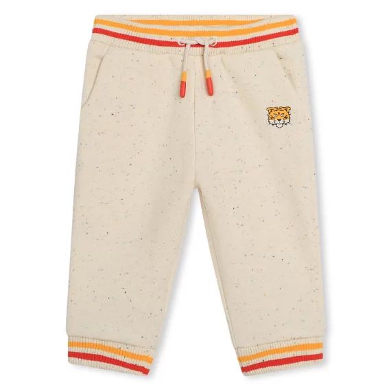 Pantalon dejogging molletonné Garçon Beige