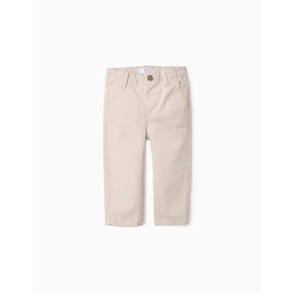 Pantalon Chino En Sergé Gris Clair