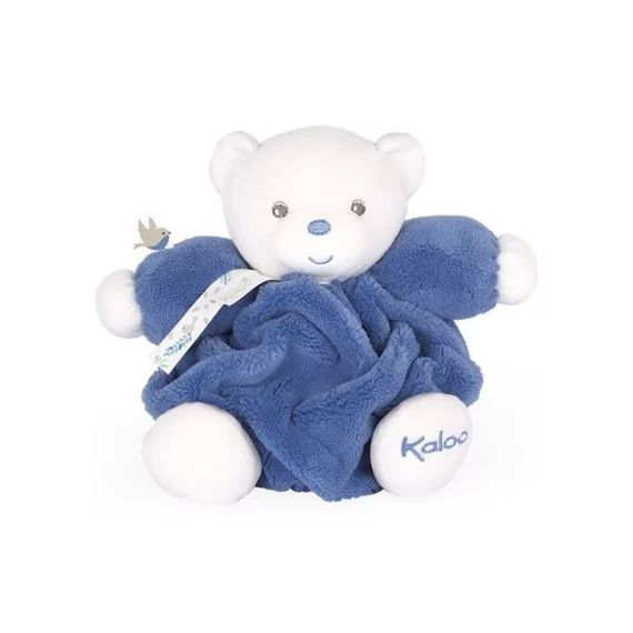 Peluche Plume patapouf ourson bleu océan (16 cm)