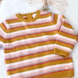 Pull rayé en tricot Fille Indéterminé