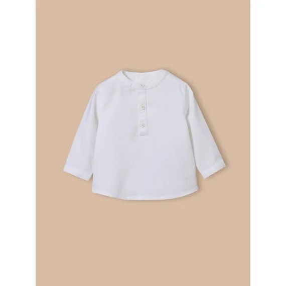 Chemise En Coton Blanc Doux