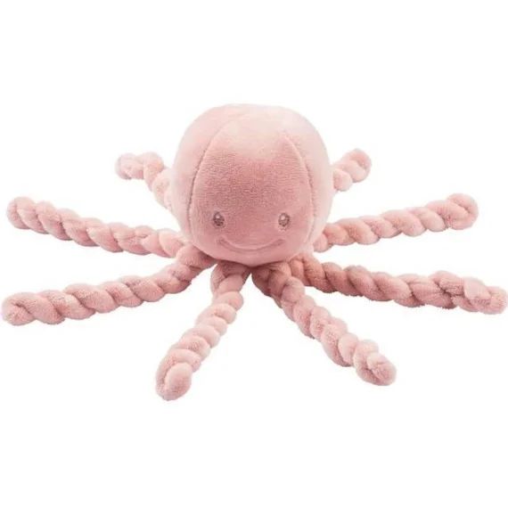 NATTOU Doudou Pieuvre Lapidou – 23 cm – 100% polyester – Rose rose