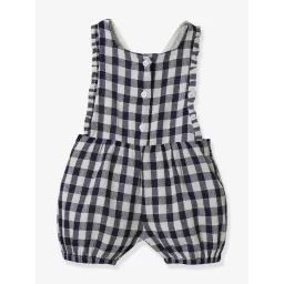 Salopette Bébé vichy CYRILLYS carreaux marine