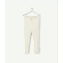 Legging côtelé écru bébé fille –  – Soldes