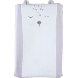 Matelas à langer avec housse grise Babou & Kendi (45 x 67 cm)