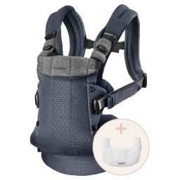 Porte-bébé Harmony avec bavoir – Anthracite / Mesh 3D