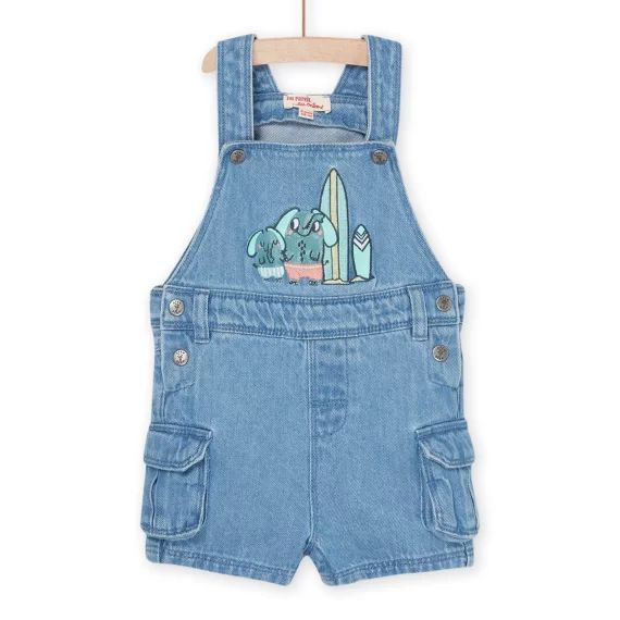 Salopette Bleue Courte En Jean