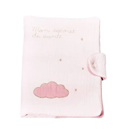 Protège Carnet De Santé En Coton Rose