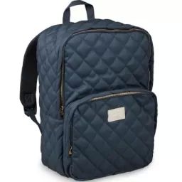 Sac à dos à langer avec poche isotherme bleu marine
