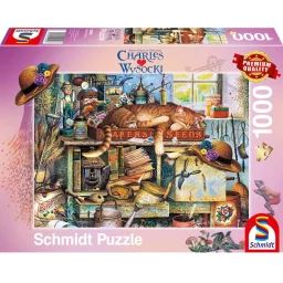 Puzzle Remington Le Chat Jardinier 1000 Pcs Rose