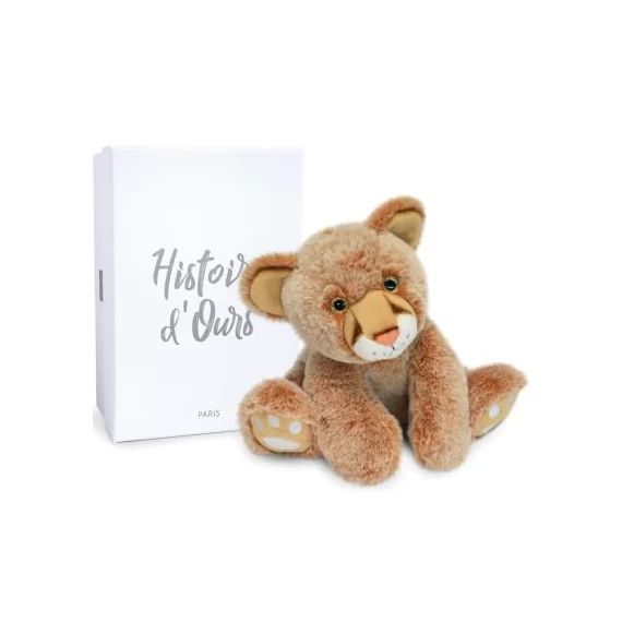 Coffret peluche Bébé Lion (25 cm)