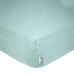 Drap Housse Uni En Gaze De Coton Vert Eucalyptus