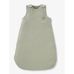 Gigoteuse été sans doublure en gaze de coton Bio*, personnalisable vert sauge
