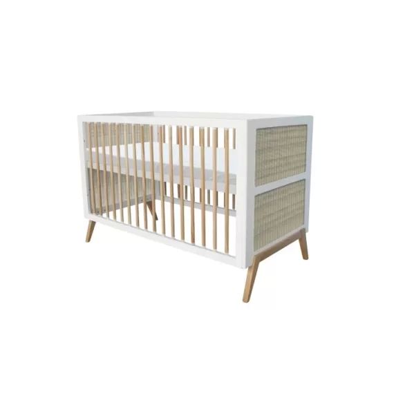 Lit bébé évolutif Marélia 70×140 Neige