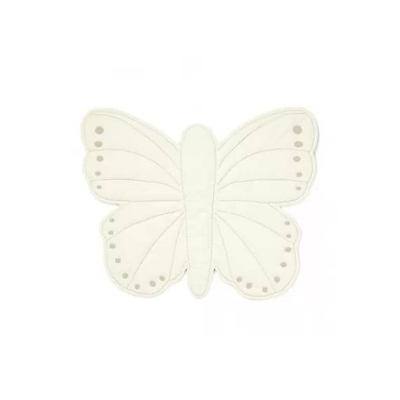 Tapis de jeu papillon blanc cassé (100 x 85 cm)