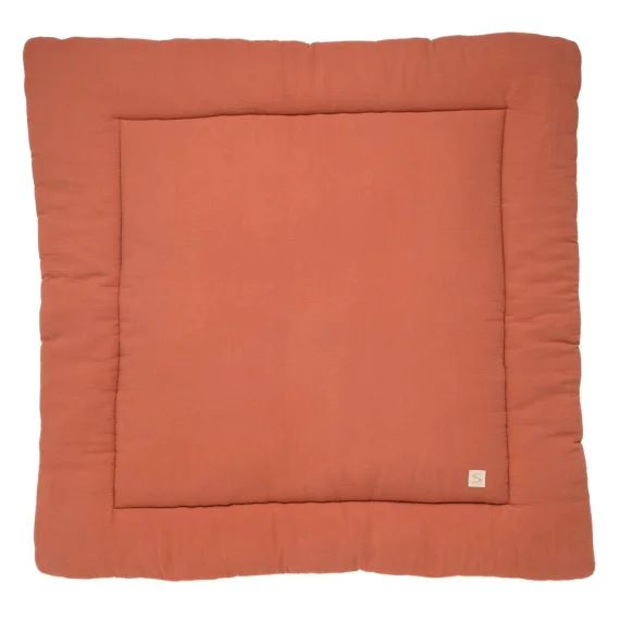 Grand Tapis De Jeu En Double Gaze De Coton Rouge
