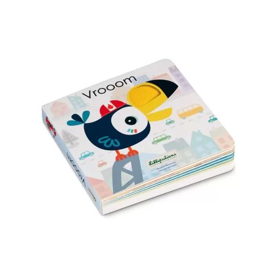Livre bébé tactile et sonore Vrooom
