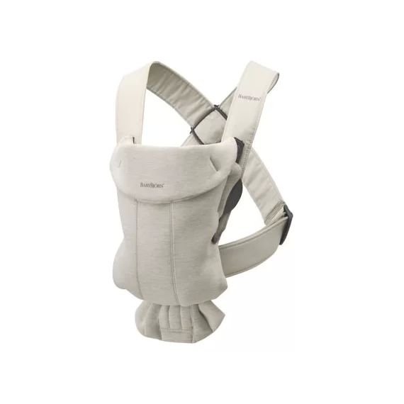Porte-bébé Mini en jersey 3D beige clair
