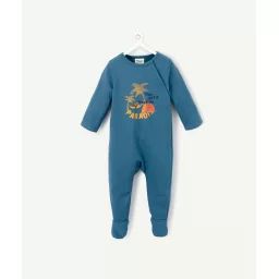 Dors bien en coton biologique bleu canard avec message –  – Soldes