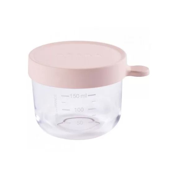 Pot de conservation Portion en verre rose (150 ml)