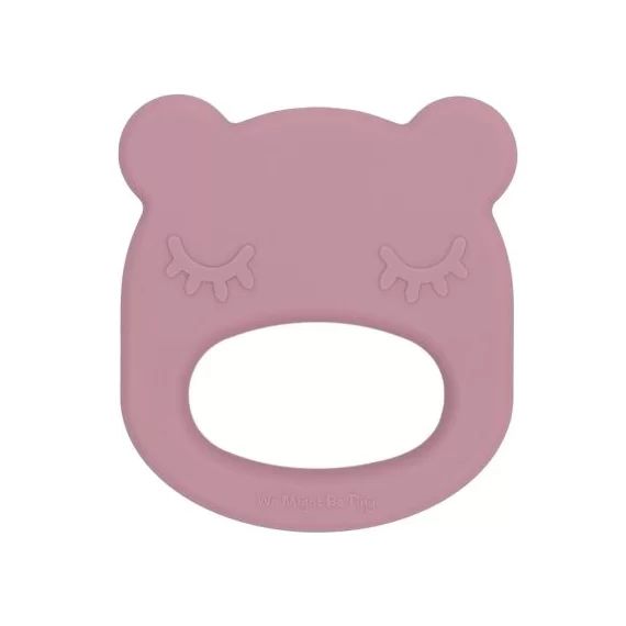 Anneau de dentition en silicone ours dusty rose