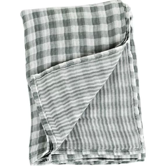 Lulujo – Lange réversible – Gris – ELEMENTS FOR KIDS gris