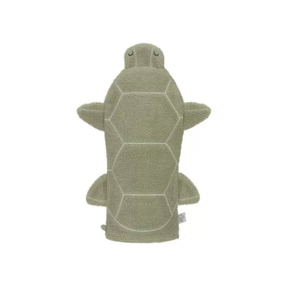 Gant de toilette en coton bio Tortue
