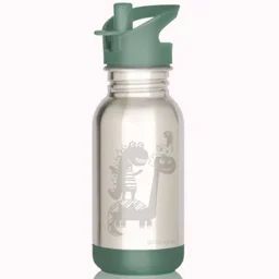 Gourde En Inox 400 Ml Loopy Dinosaures Vert