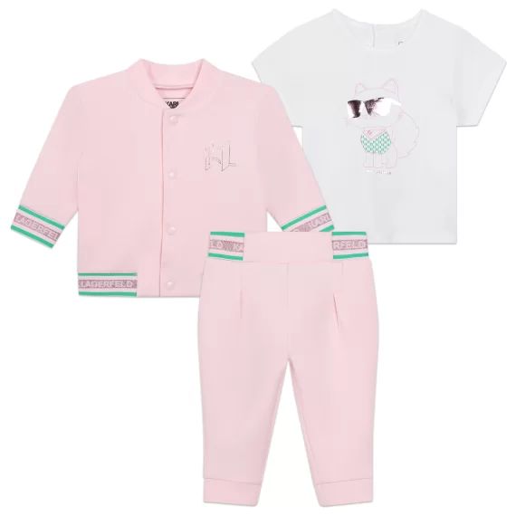 ENSEMBLE JOGGING Fille Rose