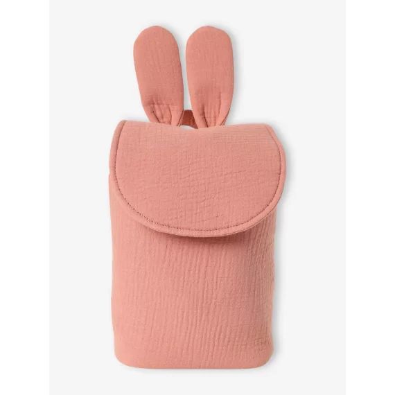 Sac à dos personnalisable en gaze de coton vieux rose