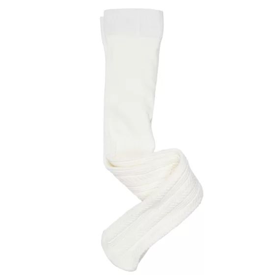 Collant En Polyamide Torsadé Écru Bébé Fille
