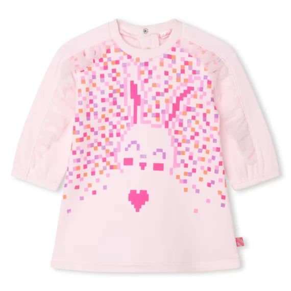 Robe molletonnée fantaisie Fille Rose