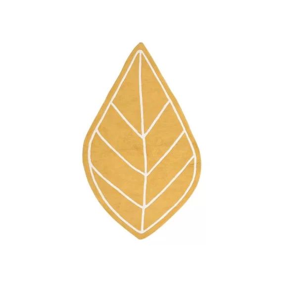 Tapis Feuille d&rsquo;automne jaune (150 x 90 cm)