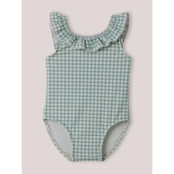 Maillot De Bain 1 Pièce Vichy Vichy Vert D&rsquo;eau