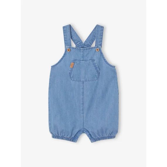 Salopette chambray naissance stone