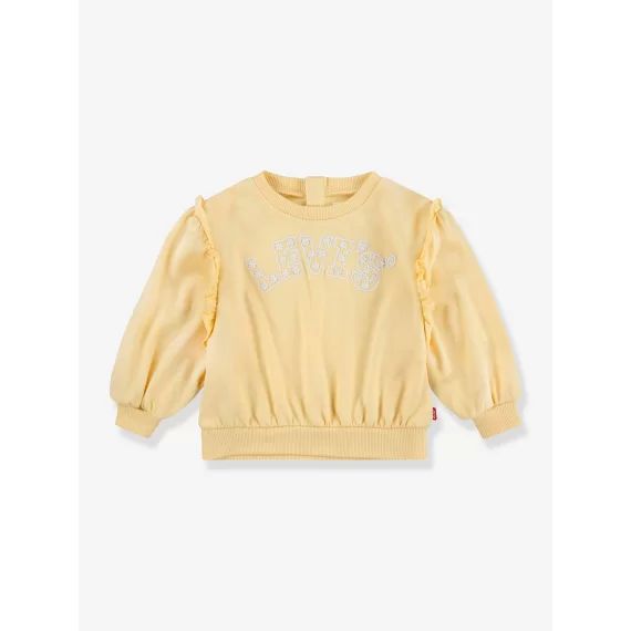 Sweat à volants fille Levi&rsquo;s® jaune pâle