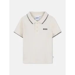 Polo Manches Courtes Blanc Cassé