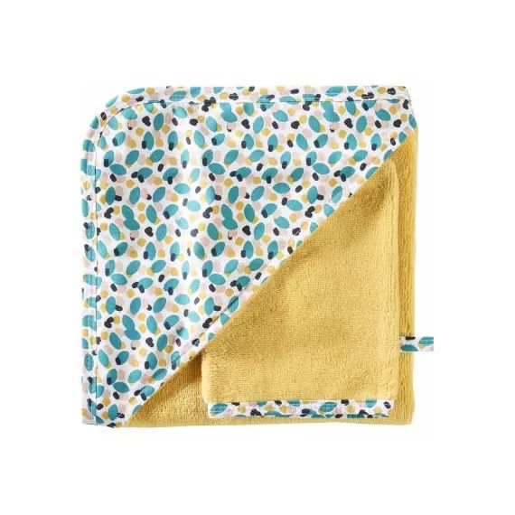 Cape de bain + gant en bambou Baby Pop (70 x 70 cm)