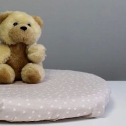 Drap housse de berceau en coton bio Etoiles beige (40 x 80 cm)
