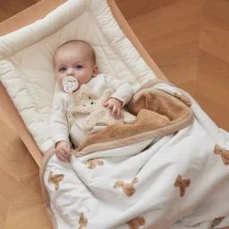 Couverture en coton bio ours Teddy Bear (75 x 100 cm)