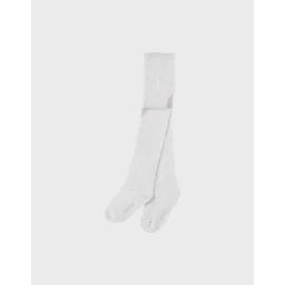 Collants S Motif Cœur Brodé Beige