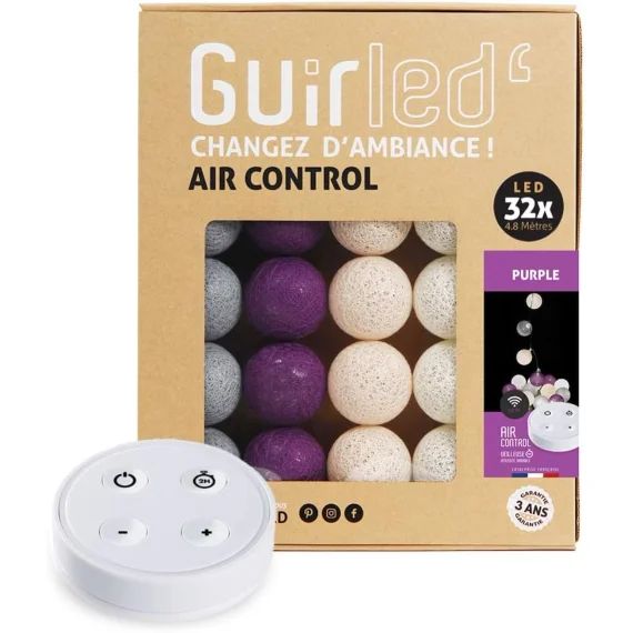 Guirlande Boule Lumineuse Led Usb Télécommandée Purple