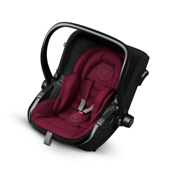 Coque Auto 0-13kg Kiddy Evoluna i-Size 2 – Beet Red Melange Icy Grey + Base Isofix