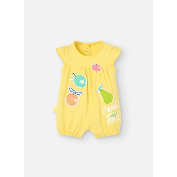 Grenouillère En Tricot Jaune