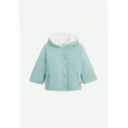 Manteau Enfant Imperméable Doublé Sherpa Holamuchacha Vert