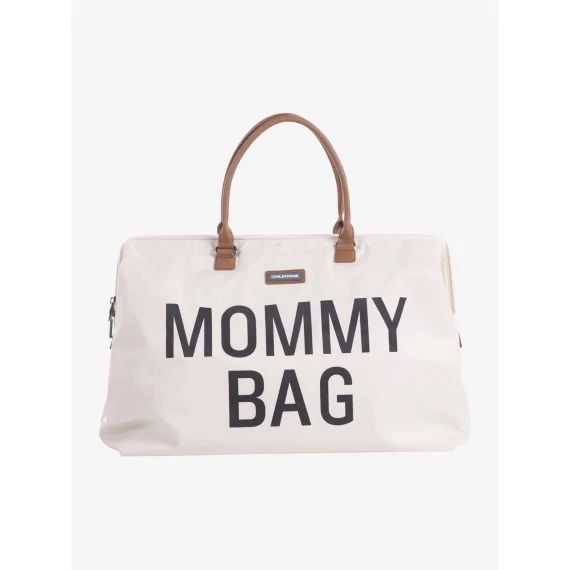 Sac à langer Mommy Bag large CHILDHOME blanc cassé